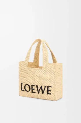Rafya’dan Küçük Loewe Font Tote