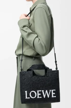 Rafya’dan Küçük Loewe Font Tote