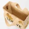 Rafya’dan Küçük Loewe Font Tote Rafya’dan Küçük Loewe Font Tote