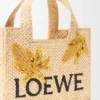 Rafya’dan Küçük Loewe Font Tote Rafya’dan Küçük Loewe Font Tote