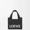 Rafya’dan Mini Loewe Font Tote çanta Rafya’dan Mini Loewe Font Tote çanta
