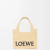 Rafya’dan Mini Loewe Font Tote çanta Rafya’dan Mini Loewe Font Tote çanta