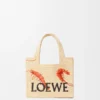 Rafya’dan Mini Loewe Font Tote çanta Rafya’dan Mini Loewe Font Tote çanta
