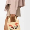 Rafya’dan Mini Loewe Font Tote çanta Rafya’dan Mini Loewe Font Tote çanta