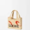 Rafya’dan Mini Loewe Font Tote çanta Rafya’dan Mini Loewe Font Tote çanta