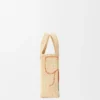 Rafya’dan Mini Loewe Font Tote çanta Rafya’dan Mini Loewe Font Tote çanta