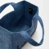 Rafya’dan Mini Loewe Font Tote çanta Rafya’dan Mini Loewe Font Tote çanta