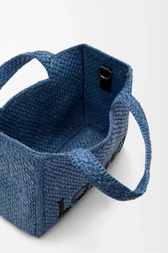 Rafya’dan Mini Loewe Font Tote çanta Rafya’dan Mini Loewe Font Tote çanta