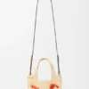 Rafya’dan Mini Loewe Font Tote çanta Rafya’dan Mini Loewe Font Tote çanta