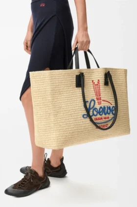 Rafya’dan Üretilmiş XL Verano Tote çantası