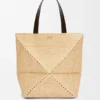 Rafya’dan XL Puzzle Fold Tote çantası Rafya’dan XL Puzzle Fold Tote çantası