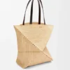 Rafya’dan XL Puzzle Fold Tote çantası Rafya’dan XL Puzzle Fold Tote çantası