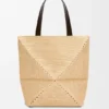 Rafya’dan XL Puzzle Fold Tote çantası Rafya’dan XL Puzzle Fold Tote çantası