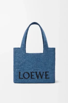 Rafya Malzemeli Orta Boy loewe Font Tote