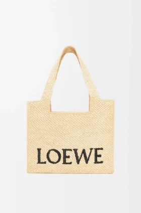 Rafya Malzemeli Orta Boy loewe Font Tote
