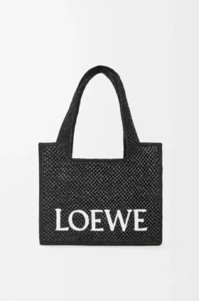 Rafya Malzemeli Orta Boy loewe Font Tote