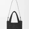 Rafya Malzemeli Orta Boy loewe Font Tote Rafya Malzemeli Orta Boy loewe Font Tote