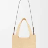 Rafya Malzemeli Orta Boy loewe Font Tote Rafya Malzemeli Orta Boy loewe Font Tote