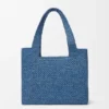Rafya Malzemeli Orta Boy loewe Font Tote Rafya Malzemeli Orta Boy loewe Font Tote