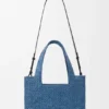 Rafya Malzemeli Orta Boy loewe Font Tote Rafya Malzemeli Orta Boy loewe Font Tote