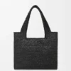 Rafya Malzemeli Orta Boy loewe Font Tote Rafya Malzemeli Orta Boy loewe Font Tote