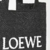 Rafya Malzemeli Orta Boy loewe Font Tote Rafya Malzemeli Orta Boy loewe Font Tote