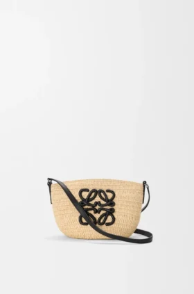 Rafya ve Dana Derisinden Eclipse Pochette