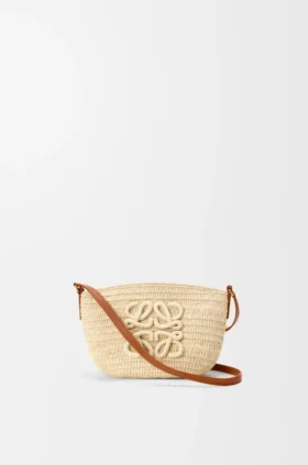 Rafya ve Dana Derisinden Eclipse Pochette