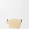 Rafya ve Dana Derisinden Eclipse Pochette
