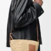 Rafya ve Dana Derisinden Slit Pochette Çanta Rafya ve Dana Derisinden Slit Pochette Çanta