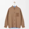 Saf Yün ve Kaşmir Overshirt