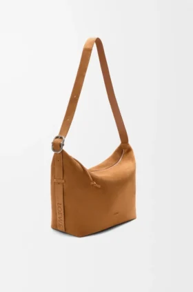 Süet Dana Derisinden Büyük Loop Hobo