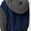 Süet Keçi Derisi ve Yün Karışımından Üretilmiş Hibrit Fermuarlı Kapüşonlu Sweatshirt Süet Keçi Derisi ve Yün Karışımından Üretilmiş Hibrit Fermuarlı Kapüşonlu Sweatshirt