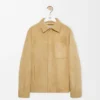 Süet Kuzu Derisinden Üretilmiş Overshirt