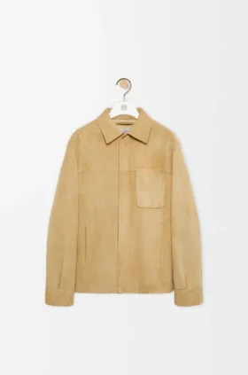 Süet Kuzu Derisinden Üretilmiş Overshirt