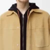 Süet Kuzu Derisinden Üretilmiş Overshirt