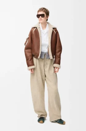 Shearling Bomber Ceket