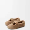 Shearling Deri Pebble Yumuşak Balerin Ayakkabısı Shearling Deri Pebble Yumuşak Balerin Ayakkabısı