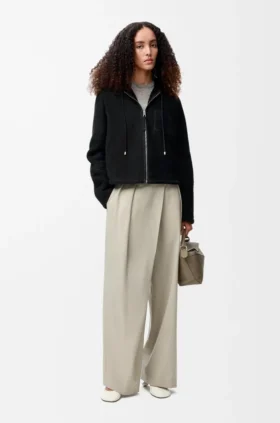 Shearling Kapüşonlu Ceket