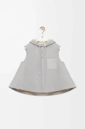 Shearling Kapüşonlu Yelek