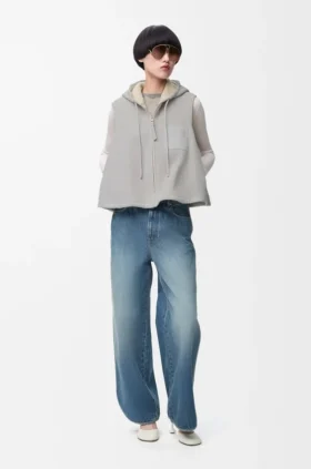 Shearling Kapüşonlu Yelek