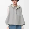 Shearling Kapüşonlu Yelek Shearling Kapüşonlu Yelek