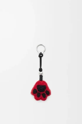 Shearling ve Dana Derisinden Paw Charm