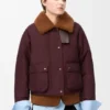 Shearling ve Pamuk Karışımlı Puffer Ceket Shearling ve Pamuk Karışımlı Puffer Ceket