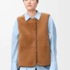 Shearling ve Pamuk Karışımlı Puffer Ceket Shearling ve Pamuk Karışımlı Puffer Ceket