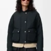 Shearling ve Pamuk Karışımlı Puffer Ceket Shearling ve Pamuk Karışımlı Puffer Ceket