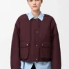 Shearling ve Pamuk Karışımlı Puffer Ceket Shearling ve Pamuk Karışımlı Puffer Ceket