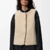 Shearling ve Pamuk Karışımlı Puffer Ceket Shearling ve Pamuk Karışımlı Puffer Ceket