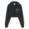 Ss23 Kısa Kapüşonlu Sweatshirt “Siyah” S359Y25X30-1720