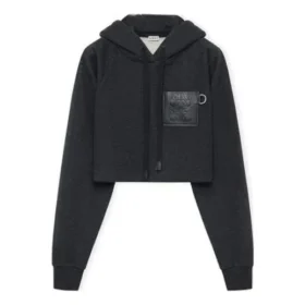 Ss23 Kısa Kapüşonlu Sweatshirt “Siyah” S359Y25X30-1720